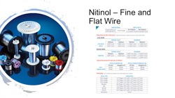 Nitinol - Fine & Flat Wire